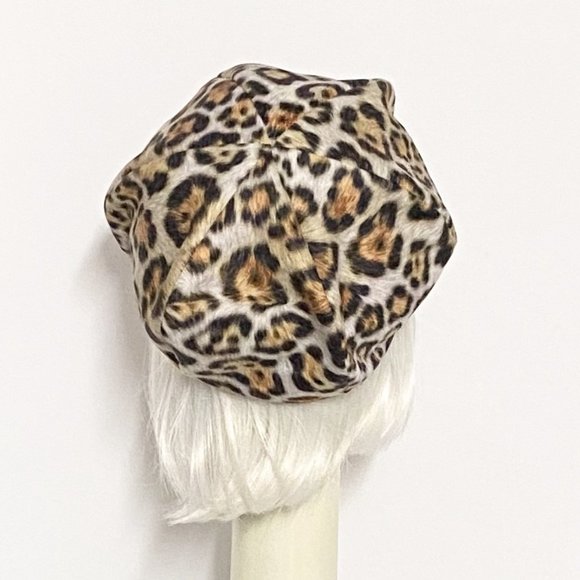 Leopard Beret Hat - Picture 4 of 4
